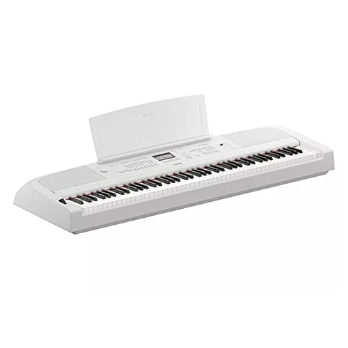 Yamaha Dgx-670Wh - Pianoforte Tastiera Digitale Greaded Hammer A 88 Tasti (Bianco)