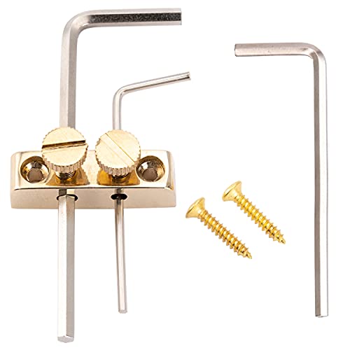 Musiclily Pro Porta Brugole Per Paletta Chitarra Basso Ponte Tremolo Floyd Rose, Dorato