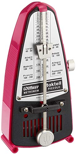 Wittner 903088 Metronome Piccolo Cassa Sintetico Colore Rosa Scuro