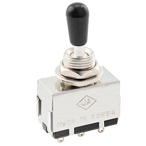 Musiclily Pro Selettore Scatoletta 3 Posizioni Toggle Switch Per Chitarra Elettrica, Cromato