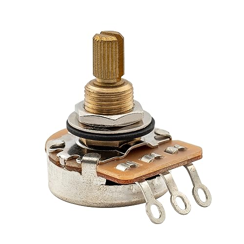 Musiclily Pro B25K Ottone Pollici Fine 24 Scanalature Potenziometro Split Shaft Linear Per Usa Chitarra Elettrica E Basso