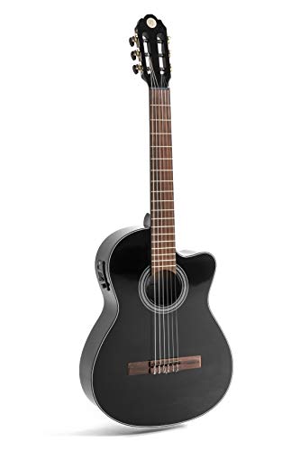 Navarrez Elektro Special Dark Moon Nv162, Chitarra Elettroacustica 4/4, Nero