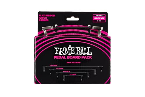 Ernie Ball, Cavo Patch Piatto A Nastro Per Pedaliera, Confezione Multipla