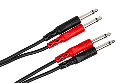 Hosa Cpp-204, Stereo Interconnect, Dual 1/4 In Ts To Same, 4 M