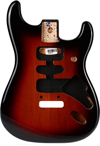 Fender® »Deluxe Series Stratocaster® Alder Body - Hsh Routing« Corpo Della Chitarra - Ontano - Colore: 3-Tone Sunburst