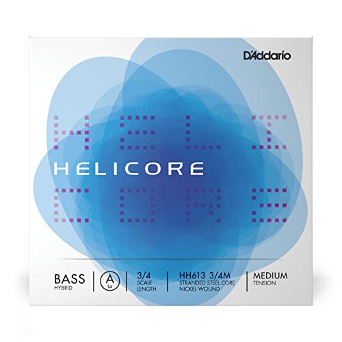 Corda Singola La D'Addario Helicore Hybrid Per Contrabbasso, Scala 3/4, Tensione Media
