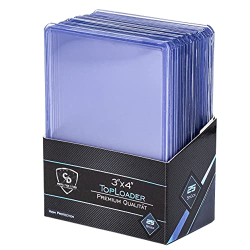 Coradoma Toploader Ultra Clear Premium Premium Card Sleeves Per Custodia Tcg – Porta Carte Per Pokemon Yugioh Magic – Regular Top Loader 3" X 4"