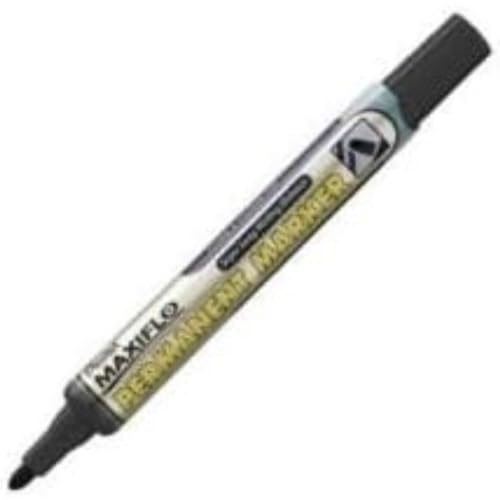 Pentel Maxiflo Nlf50 1.5-3 Mm Black 12 Pieces