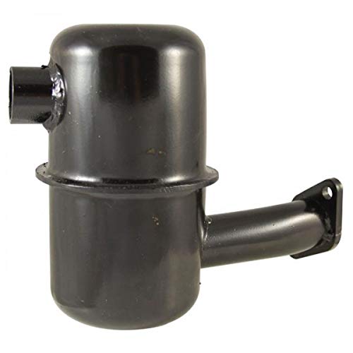 Ama Marmitta Adattabile Lombardini: Marmitta Trattore Con Flangia A Due Fori, Interasse 47 Mm, Altezza 150 Mm