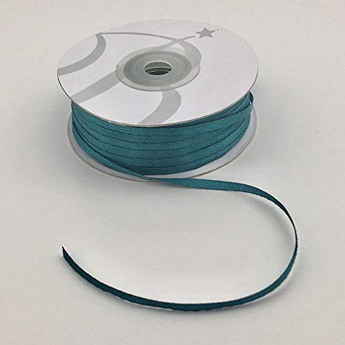 Nastro Doppio Raso 3 Mm X 100 Metri Ottanio