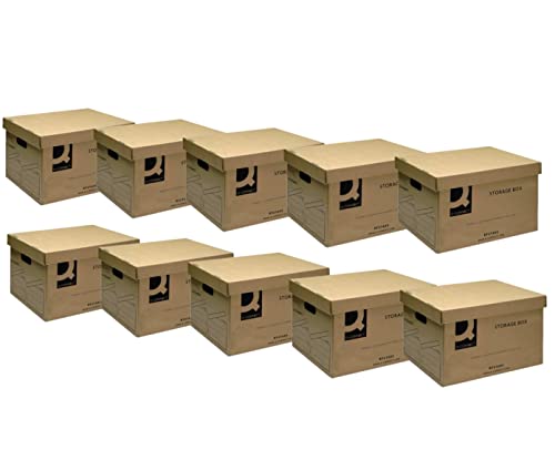 Q Connect, Scatola Per Documenti Aziendali, Kf21665 335 X 400 X 250 Mm, Pack Of 10