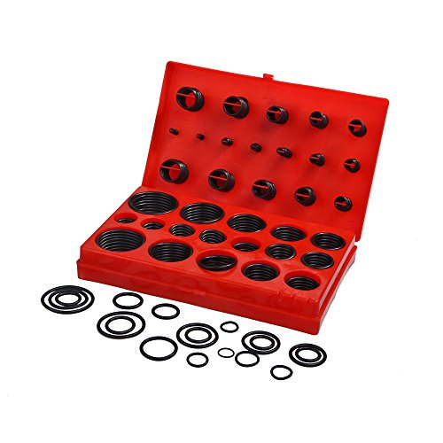 Vetrineinrete® Guarnizioni Toirodali In Gomma Per Rubinetti In Valigetta 419 Pezzi 32 Dimensioni Set Di O-Ring E57