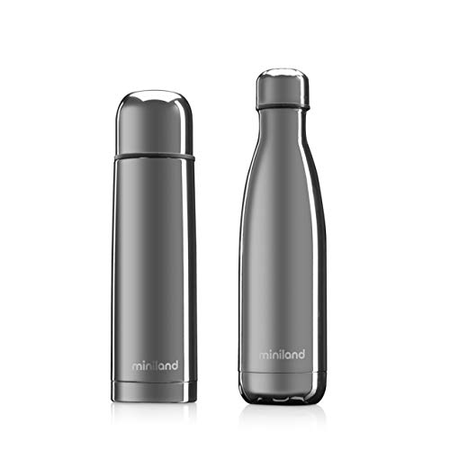 Miniland 89258 Thermos E Bottiglia Mybabyme Silver - 50 Ml