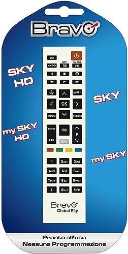 Telecomando Bravo Global Sky Universale Per Decoder Sky - Sky Hd - My Sky - My Sky Hd (90100910)