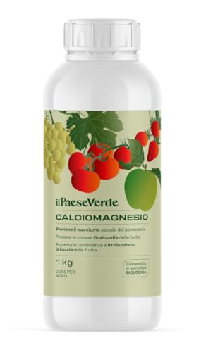 Calciomagnesio Il Paese Verde 1L. Concime A Base Di Calcio E Magnesio Specifico Per Il Controllo Di Fisiopatie Nutrizionali Diffuse Come Il Marciume A