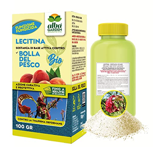 Albagarden - Effetto Fungicida Piante Per Bolla Del Pesco Per Agricoltura Biologica - Lecitina Funghicida Naturale Per Trattamento Di Oidio Peronospor