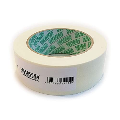 Saratoga Vernimask 50Mm X 50Mt Nastro Maschera Carta Gommata Imbianchino Carrozziere Verniciatura