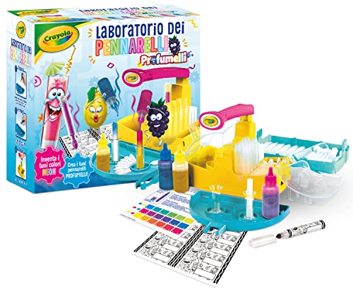 Crayola - Laboratorio Dei Pennarelli Profumelli Neon, Crea I Tuoi Pennarelli Profumati Con Colori Neon, Attività Creativa E Regalo Per Bambini, Da 6 A