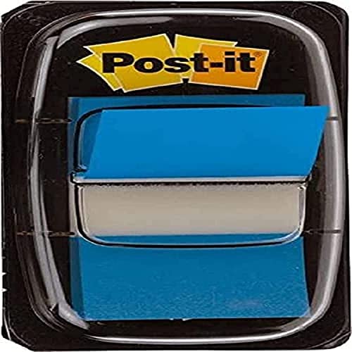 Post-It Segnapaginaindex, Medio, Blu, 25.4 Mm X 43.2 Mm, 50 Segnapagina/Dispenser, 1 Dispenser/Confezione