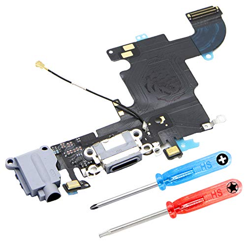 Mmobiel Connettore Dock Compatibile Con Iphone 6S 2015 - Presa Di Ricarica Cavo Flessibile - Audio Jack/Microfono/Antenna Di Ricambio - Incl. Cacciavi