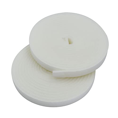 Kombi Set 2 Pezzi Nastro Parafreddo 10 Mm X 8 Mt Adesivo Porta Finestra Portafinestra Guarnizione Schiuma Resina Espansa Autoadesiva