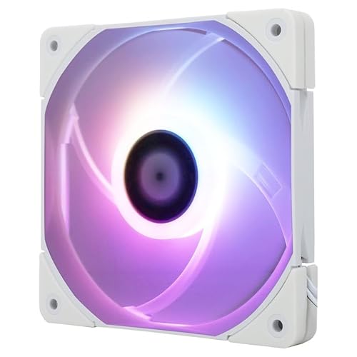 Thermalright Tl-C12015W-S Cpu Lüfter Computergehäuse Lüfter Leise 4Pin Pwm Argb Pc Lüfter, 15Mm Slimline Kühlerlüfter, 120Mm Cpu Lüfter (Weiß)
