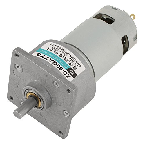 Motoriduttore Dc 24V 300Rpm, Motoriduttore Elettrico Cw / Ccw Regolabile A Micro Velocità A Coppia Elevata 35W