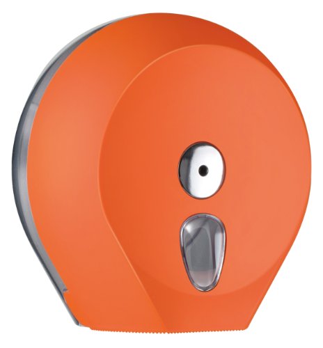 Dispenser Distributore Porta Carta Igienica Mini Jumbo Colorato Colored Soft Touch(Arancio)