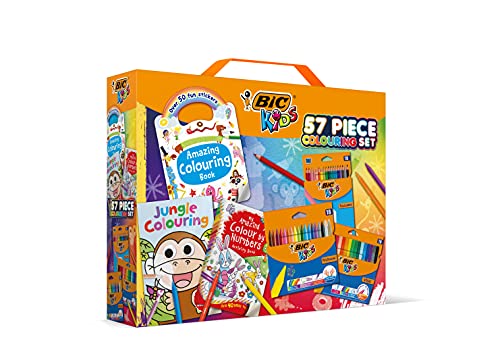 Bic Kids, Set Colori Bambini, Libri Da Colorare, Matite Colorate, Pennarelli, Pastelli, Idea Regalo Bambini, 57 Unità "Esclusiva Amazon"