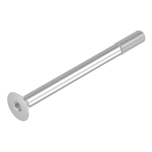 Seccaro Vite A Testa Svasata M8 X 100 Mm, Acciaio Inox V2A Va A2, Din 7991 / Iso 10642, Esagono Incassato, 20 Pezzi