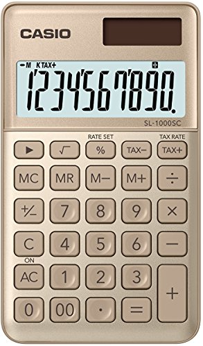 Casio Sl-1000Sc-Gd Calcolatrice Tascabile, Oro