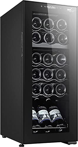 Melchioni Family | Cantinetta Vino Refrigerata, Vermentino 18C, Capacità 18 Bottiglie / 50 Litri, Temperatura Regolabile 5-18°, Con Compressore, Porta