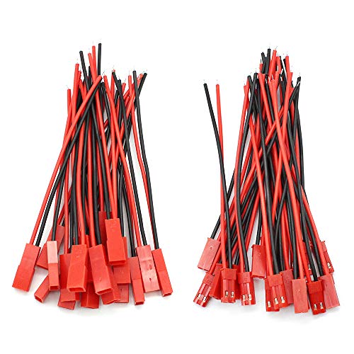 D-Orange 20 Paia Jst Spina Connettore 22 Awg Connettore 2 Pin Maschio Femmina Spina Connettore Con 10 Cm Cavo Per Led Lampada Striscia