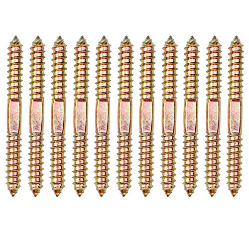 D-Orange 10 Pz Doppio Dado Vite Vite A Tassello Collegamento Legno 8 * 78Mm Per Collega Il Legno Ristrutturazione Casa