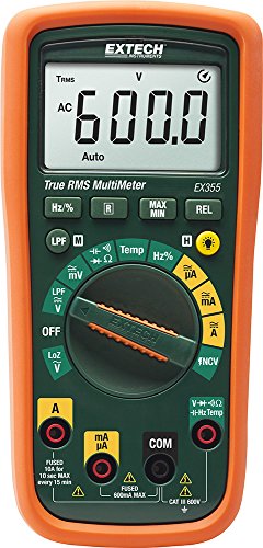 Extech Ex355 Multimetro Professionale True Rms Con Ncv E Misurazioni Della Temperatura