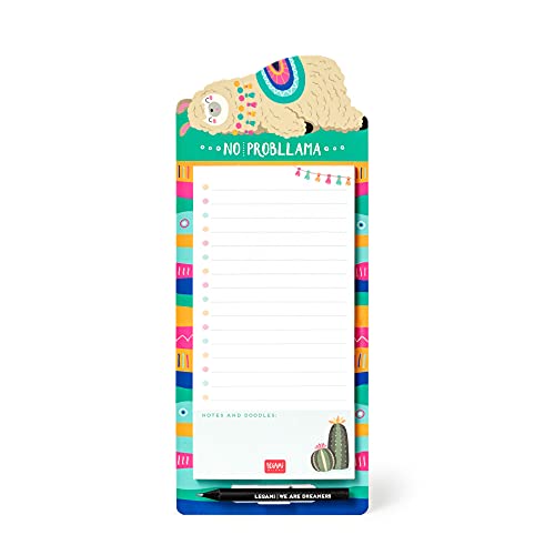 Legami - Blocco Note Magnetico, Don'T Forget, 11X26 Cm, Carta Certificata Fsc®, Carta Da 80 G/M², Supporto In Cartoncino Rigido, Base Magnetica, Tema
