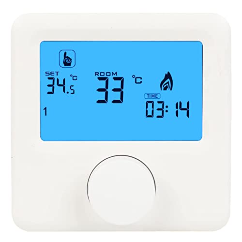 C-Logic Cronotermostato Caldaia Digitale Termostato Di Riscaldamento Programmabile A Tempo Ora Per Ora Installazione A Parete Connessione A 2 Fili