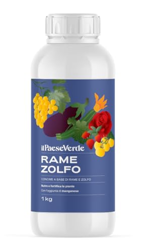 Rame Zolfo Il Paese Verde 1Kg. Cura Le Carenze Di Rame E Zolfo, Elementi Utili Al Processo Di Fotosintesi Clorofilliana E Di Sintesi Delle Proteine De