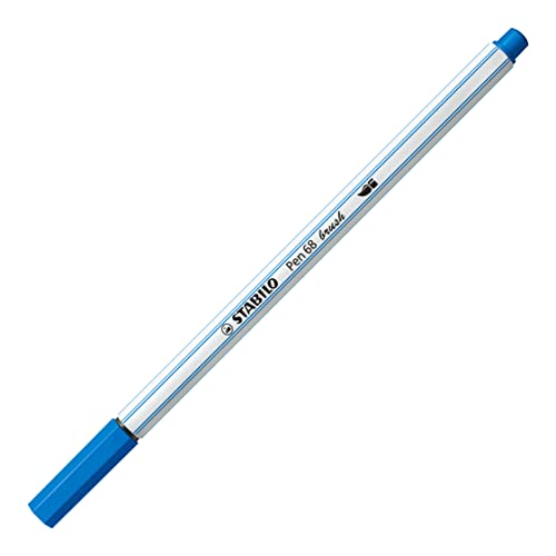 Stabilo Pen 68 Brush Rotulador Medio Azul 1 Pieza(S)