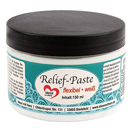 Ideen Mit Herz - Pasta Flessibile Per Rilievi, 150 Ml (Bianco)