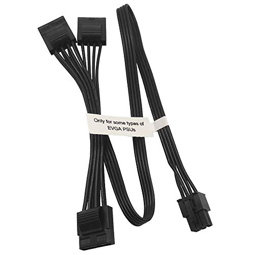 Comeap Da 6 Pin A 3X 4 Pin Molex Potenza Del Disco Rigido Adattatore Cavo Per Alcuni Tipi Di Alimentatori Modulari Evga Da 20 Pollici (50 Cm)