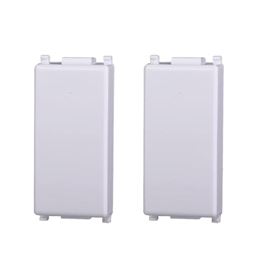 Coppia Modulo Falso Polo Copritasto 1P Bianco Compatibile Vimar Serie Plana - Ettroit
