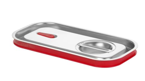 Hendi Coperchio Gastronorm, Per Contenitori Gn, Gn 1/3, Con Bordo In Silicone, Con Valvola Di Rilascio Del Vuoto, Chiusura Ermetica, Resistenza Termic