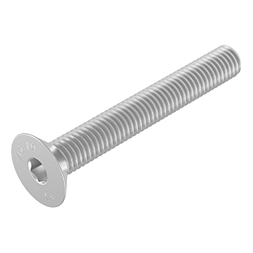Seccaro Vite A Testa Svasata M6 X 45 Mm, Acciaio Inox V2A Va A2, Din 7991 / Iso 10642, Esagono Incassato, 20 Pezzi