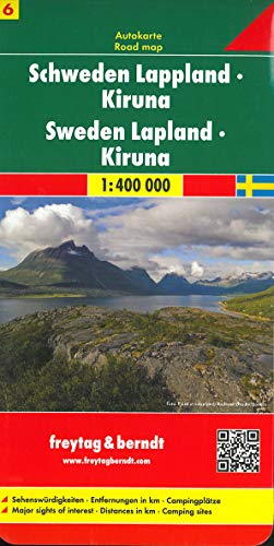 Svezia Lapponia 1:400.000: Toeristische Wegenkaart 1:400 000: 06612