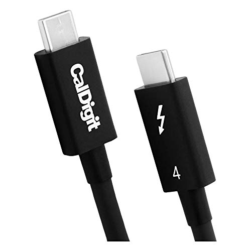 Caldigit - Cavo Thunderbolt 4 / Usb 4, 40 Gbps 100 W, Certificato Intel, Compatibile Con Thunderbolt 3 E Usb Tipo C, Macbook Pro 2016+, Imac 2017+ (2