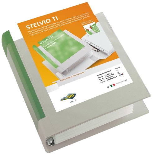 Sei Rota Stelvio Ti 50 A4 4D, 36504101 Raccoglitore Personalizzabile, Bianco