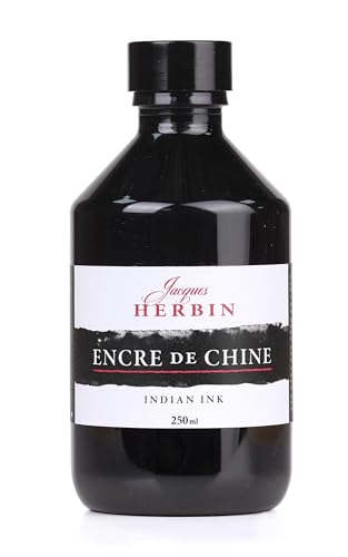 Herbin 11109T - Inchiostro Di China Nero, 250 Ml