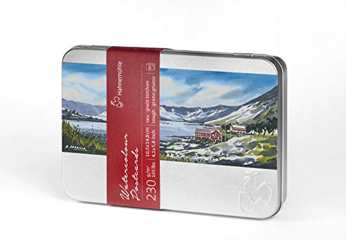Hahnemuhle 10650000 - Cartolina Per Acquerello, 10,5 X 14,8 Cm, Confezione Da 5, Bianco
