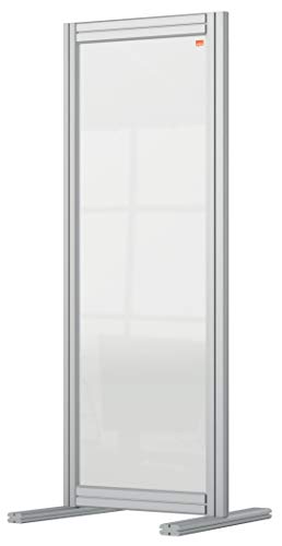 Nobo Divisorio Da Scrivania In Acrilico Trasparente, Struttura Protettiva Autoportante Per Il Distanziamento Sociale, Premium Plus, 400 X 1000 Mm, 191